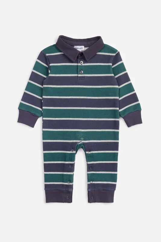 Splendid Preppy Stripe Polo Romper