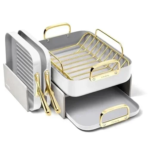 Square Cookware Set – White