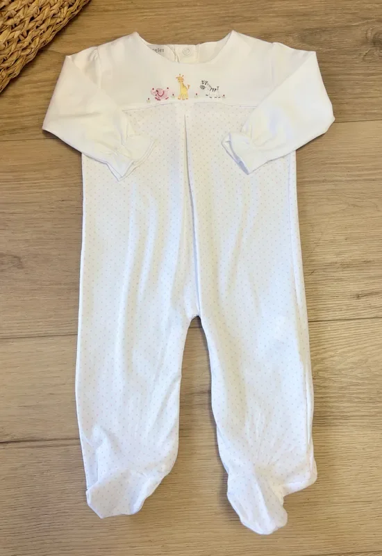 Squiggles by Charlie Pink Dot Safari Footie