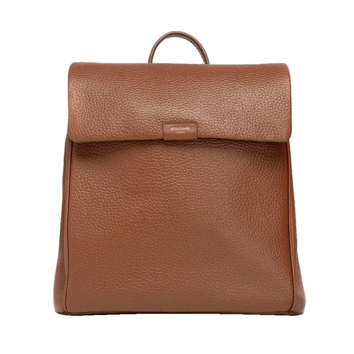 St James Leather Diaper Bag in Tan