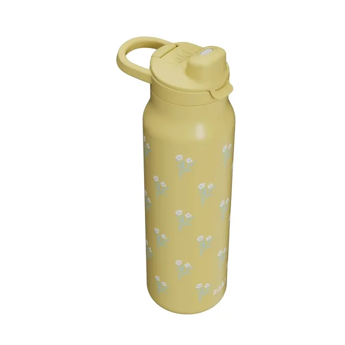 Stainless Steel Manual Chug Bottle – Yellow