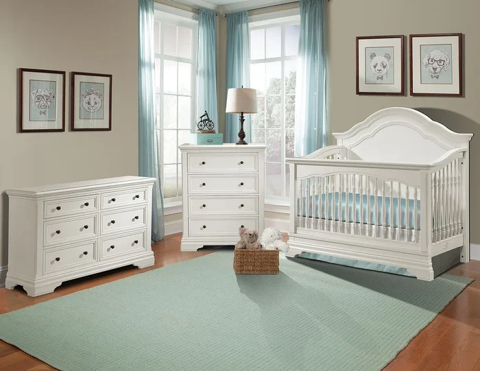 Stella Baby and Child Athena 3 Piece Nursery Set in Belgium Cream