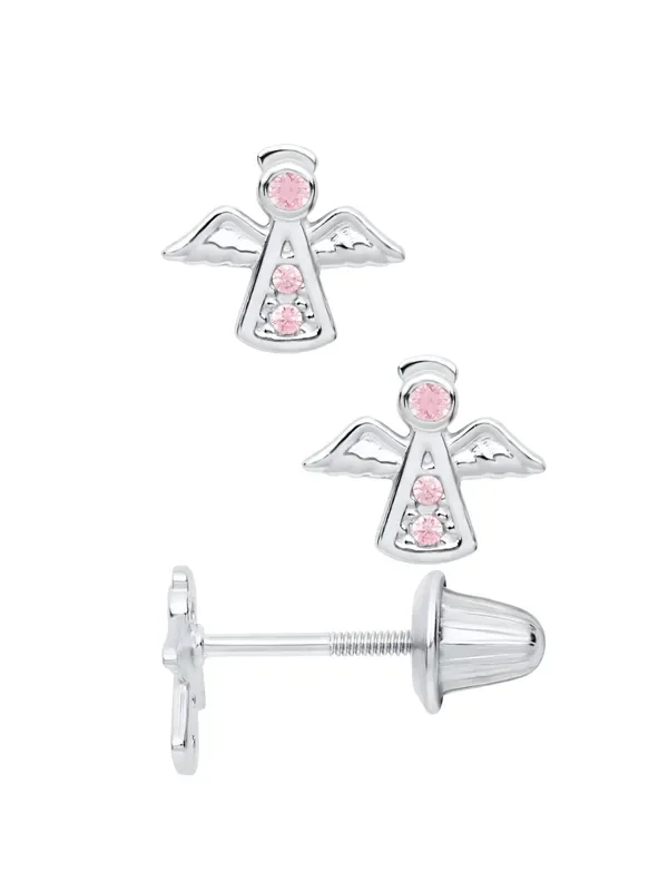 Sterling Silver Angel Earrings