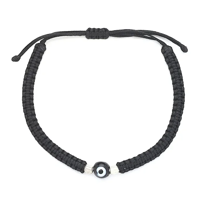 Sterling Silver Ceramic Evil Eye Bracelet