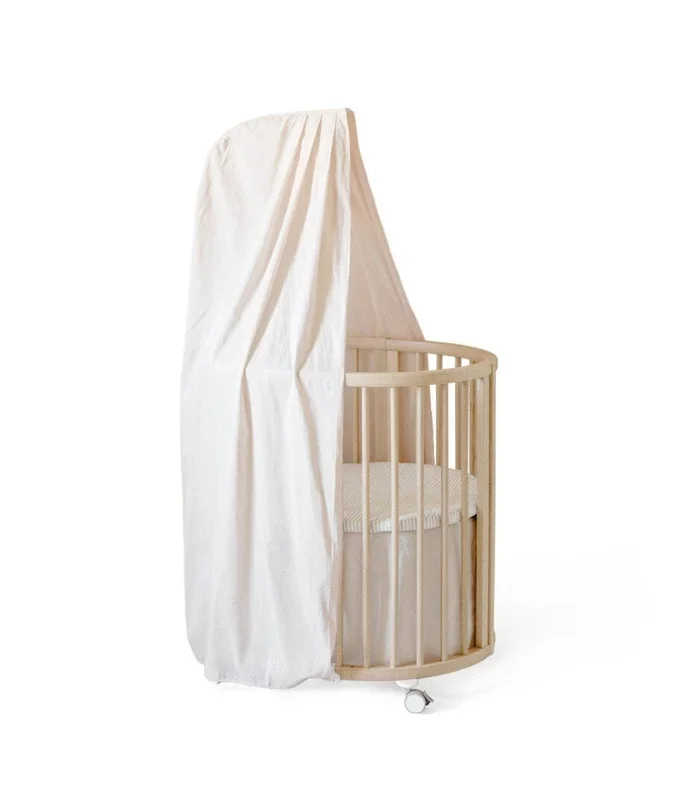 Stokke Sleepi Mini Bed Skirt by Pehr – Blush