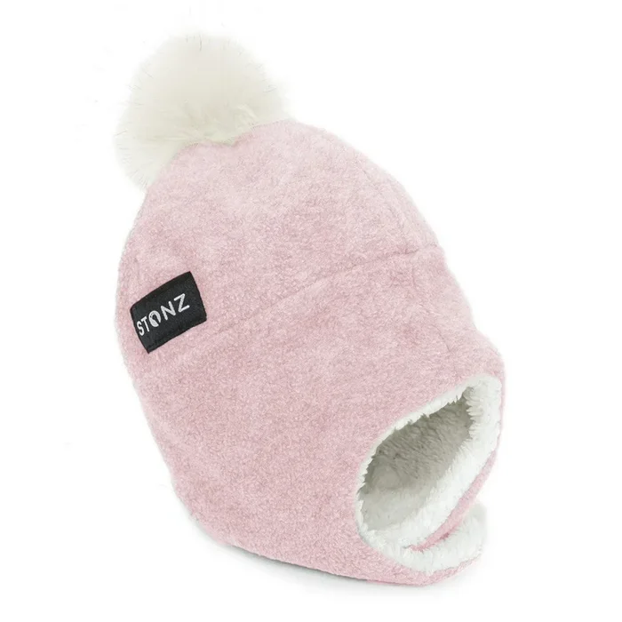 Stonz Baby Fleece Hat – Haze Pink (0-6 Months)