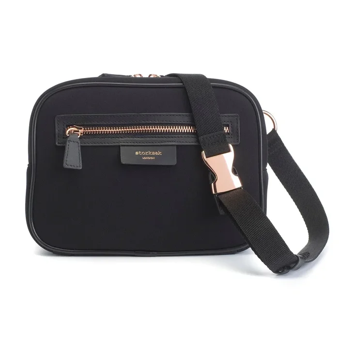 STORKSAK SCUBA BELT BAG (ROSE GOLD / BLACK)
