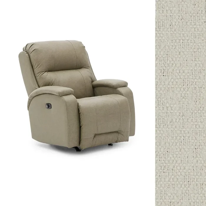 Storytime by Best Chairs Maverly Power Cozzia Swivel Glider Recliner w/ Heat & Massage