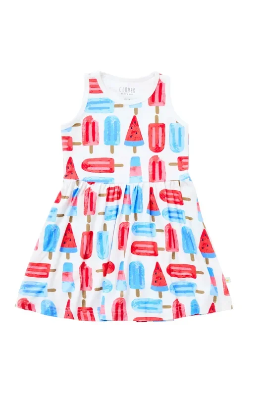 Stretchy Sleeveless Twirl Dress – Popsicles