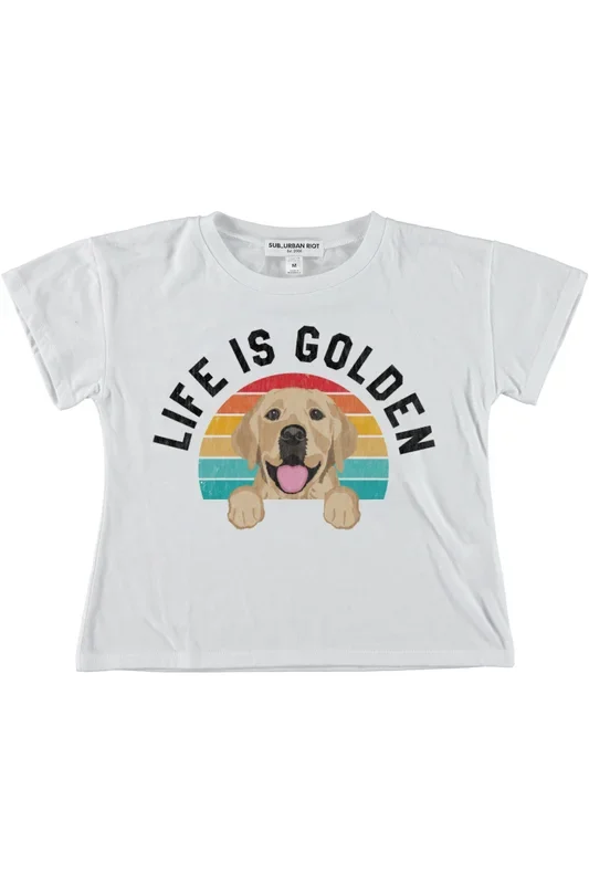 Suburban Riot Life is Golden Crop Tee