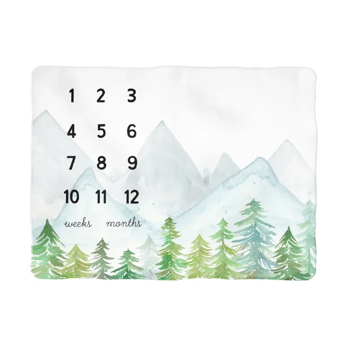 Sugar + Maple Adventure Milestone Blanket – Non-Personalized
