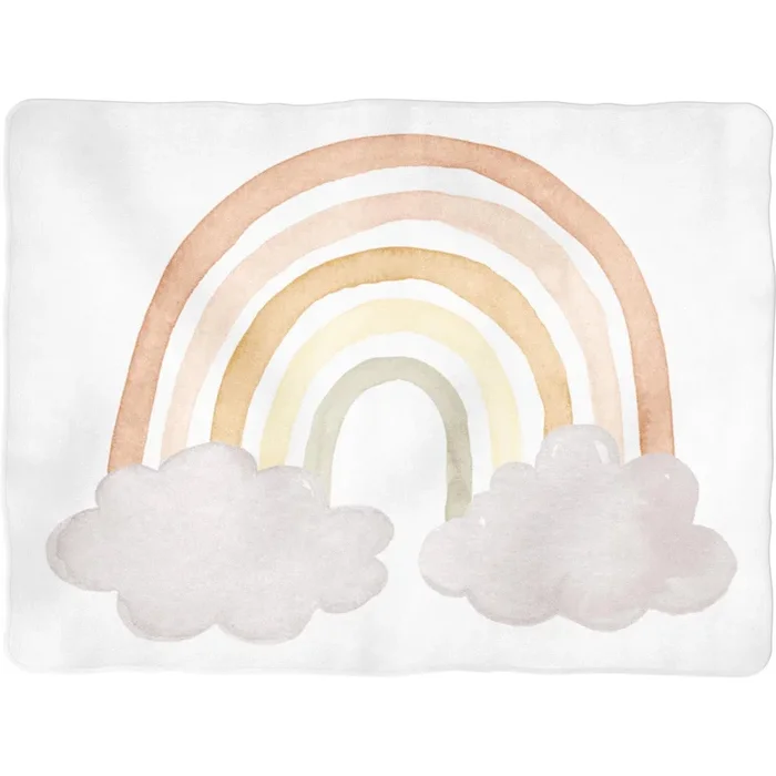 Sugar + Maple Backdrop Blanket | Neutral Rainbow No Name
