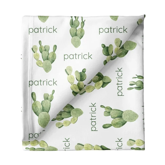 Sugar + Maple Large Stretchy Blanket – Cactus
