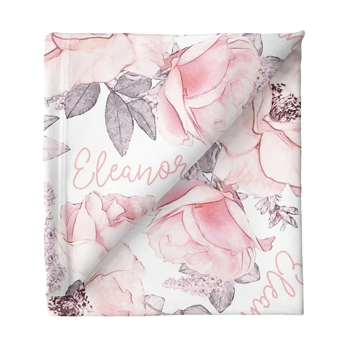 Sugar + Maple Small Stretchy Blanket – Wallpaper Floral