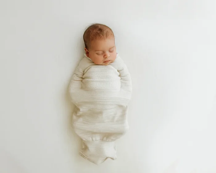 Swaddelini Bamboo Blend Beige Swaddle Sleep Sack