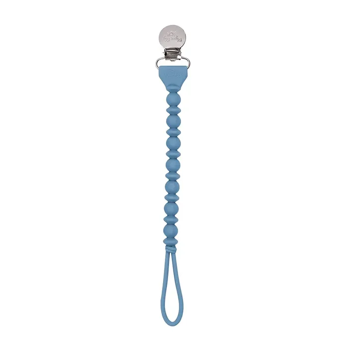 Sweetie Strap™ Silicone Pacifier Clips: Blue