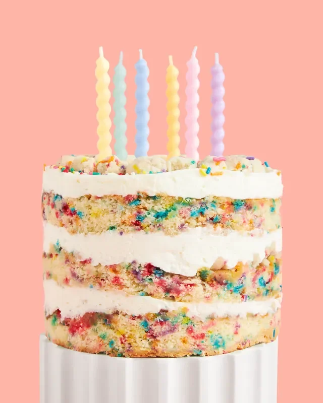 Swirly Party Candles – 4 ” Pastel Candles