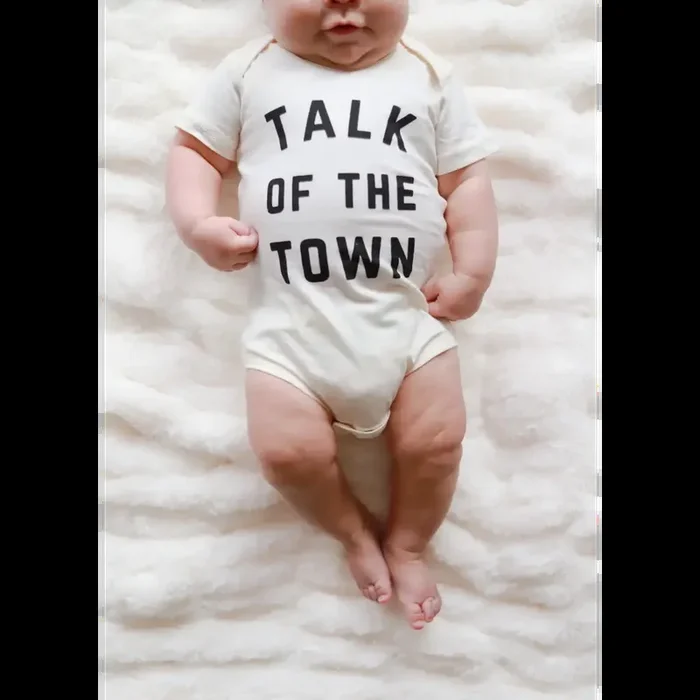 Talk of the Town Organic Cotton Baby Onesie