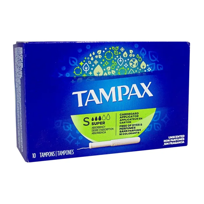 Tampax Super Biodegradable Tampons – Box of 10