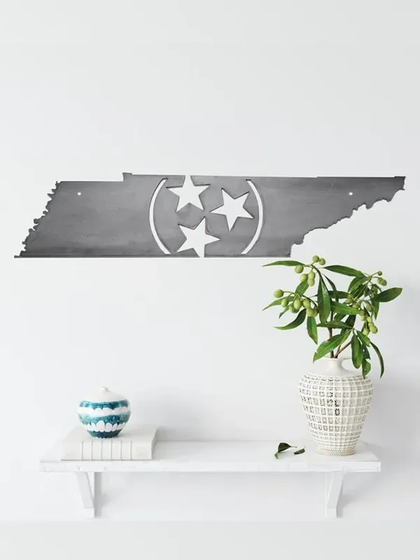 Tennessee Tri-star Metal Art