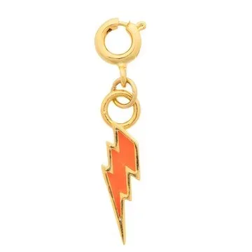 The Crown Bolt Charm (Hot Orange)