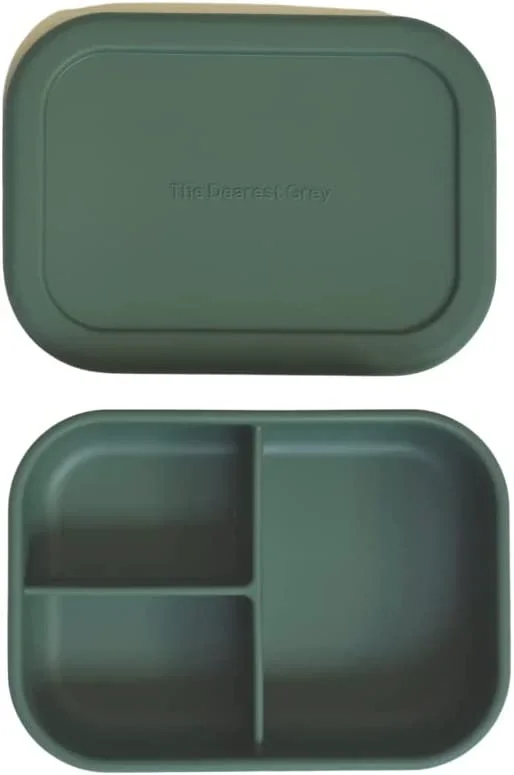 The Dearest Grey Silicone Bento Box – Emerald
