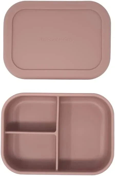 The Dearest Grey Silicone Bento Box – Rosewood