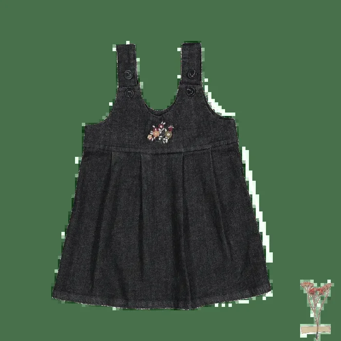 The Denim Dress – Black
