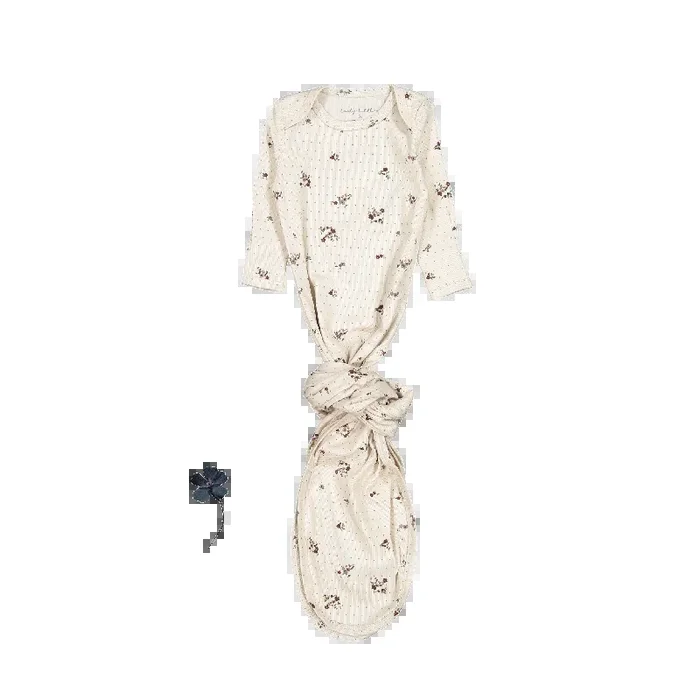 The Printed Baby Gown – Vintage Floral