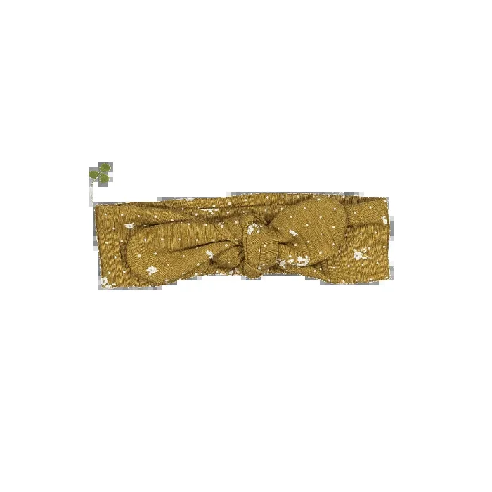 The Printed Headband – Golden Floral