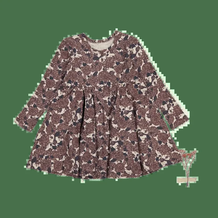 The Printed Long Sleeve Dress – Flora
