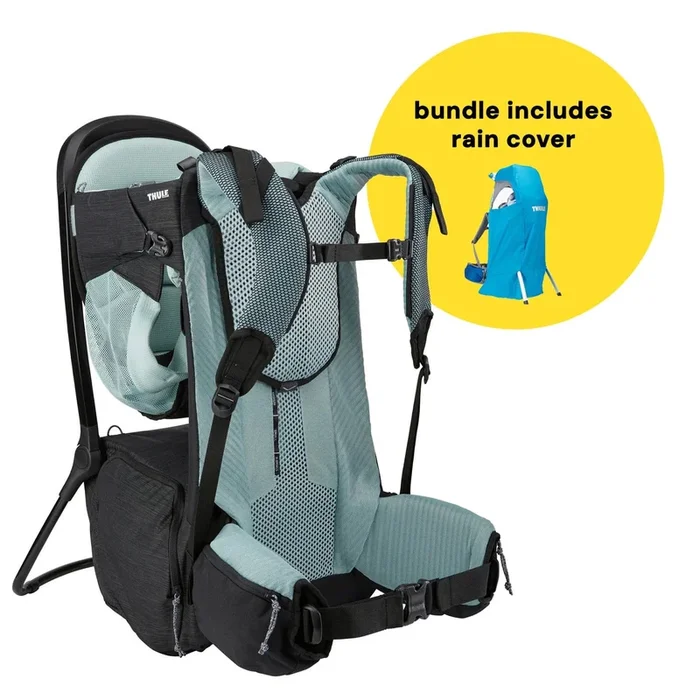 Thule Sapling Child Carrier + Rain Cover Bundle – Black