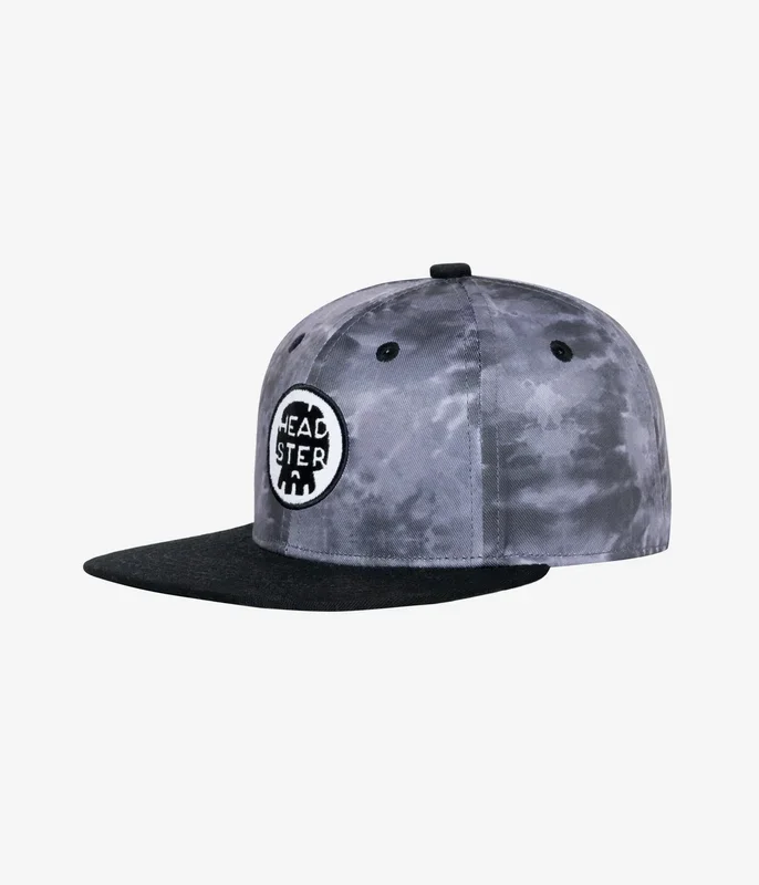 Tie Dye Black Snapback Cap