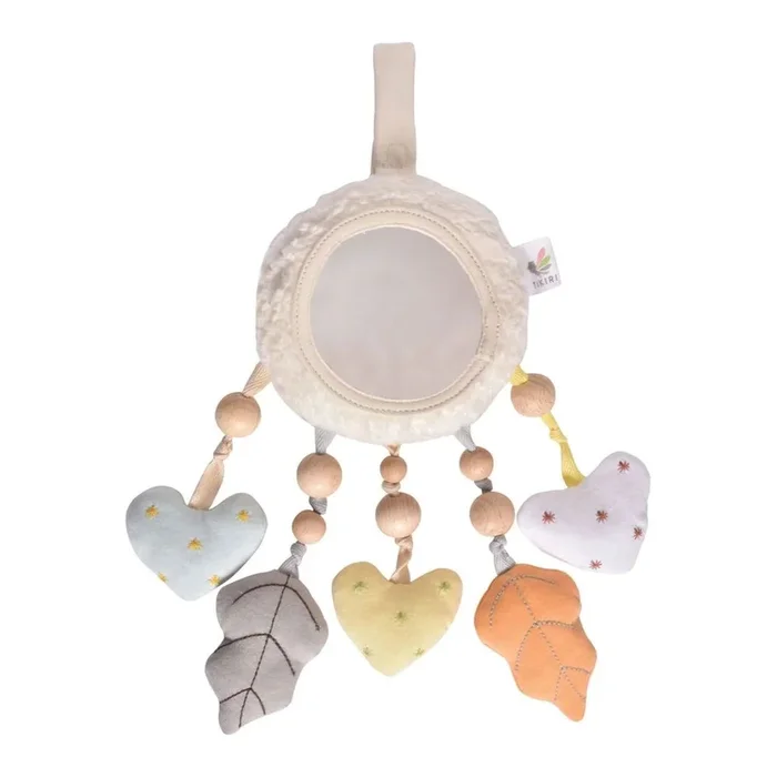 Tikiri Bahbah the Lamb Mobile with Fabric Hearts