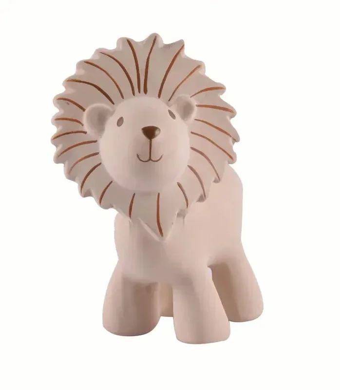 Tikiri Toys Lion – Natural Rubber Teether, Rattle & Bath Toy