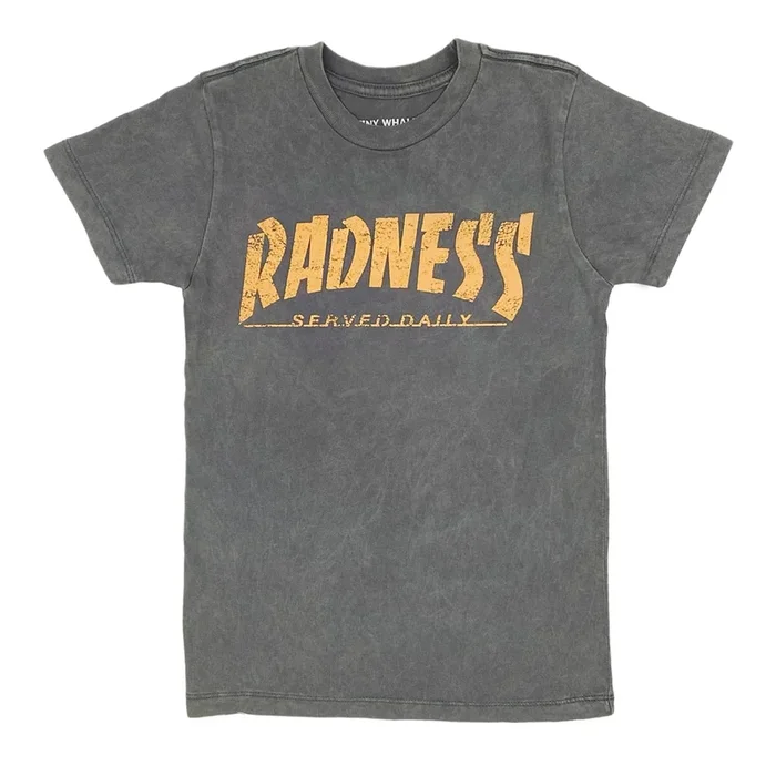 Tiny Whales Radness Mineral Black T-Shirt
