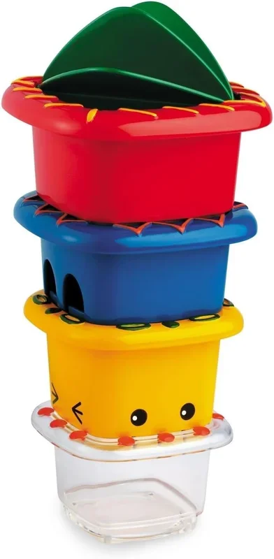 TOLO CLASSIC BATH TOYS STACKING CUPS – 4 PIECES