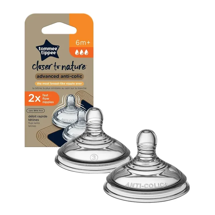 TOMMEE TIPPEE ADVANCED ANTI-COLIC – FAST FLOW – 2PK