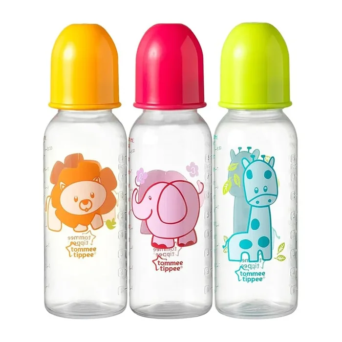 Tommee Tippee Narrow Neck Bottles 250ml 3pk