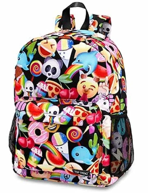 Top Trenz 2 Zipper Kid Backpack – ‘Moji-Nation