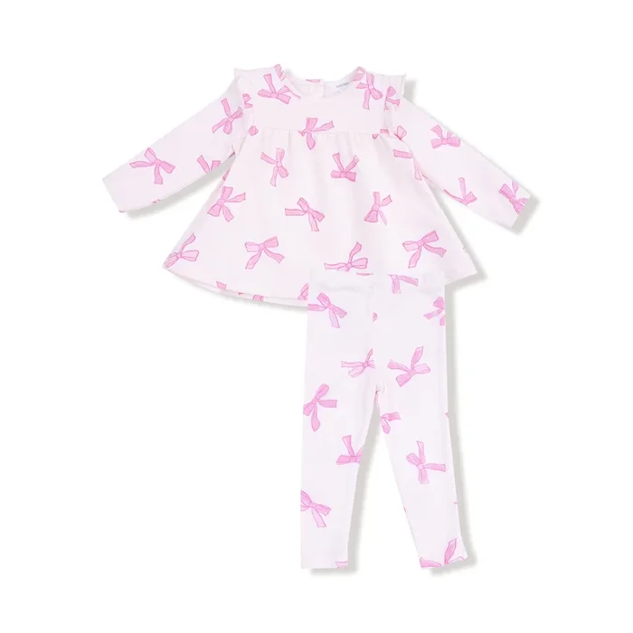 Top With Ruffles And Legging | Pretty Bows