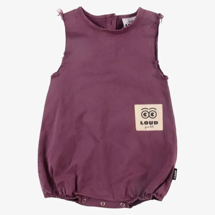 Tots Romper – Grape Wine