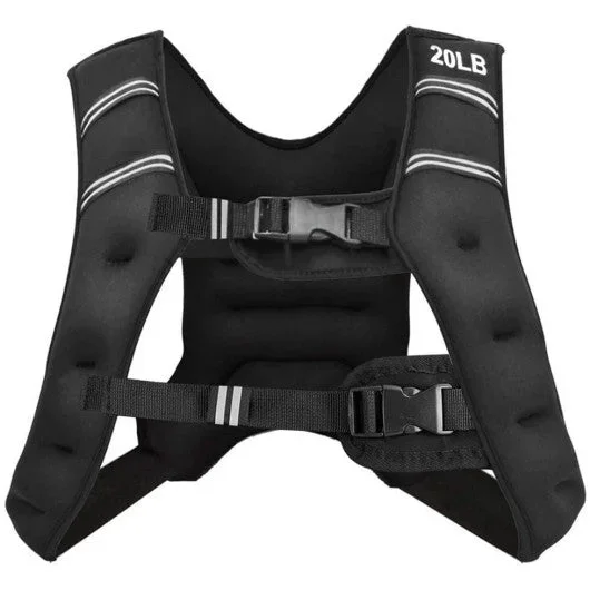 Training Weight Vest Workout Equipment With Adjustable Buckles and Mesh Bag-20 Lbs
