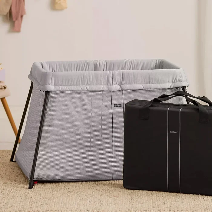 Travel Crib Bundle – Silver
