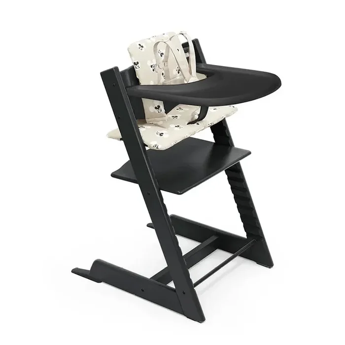 Tripp Trapp High Chair Complete – Black With Mickey Signature