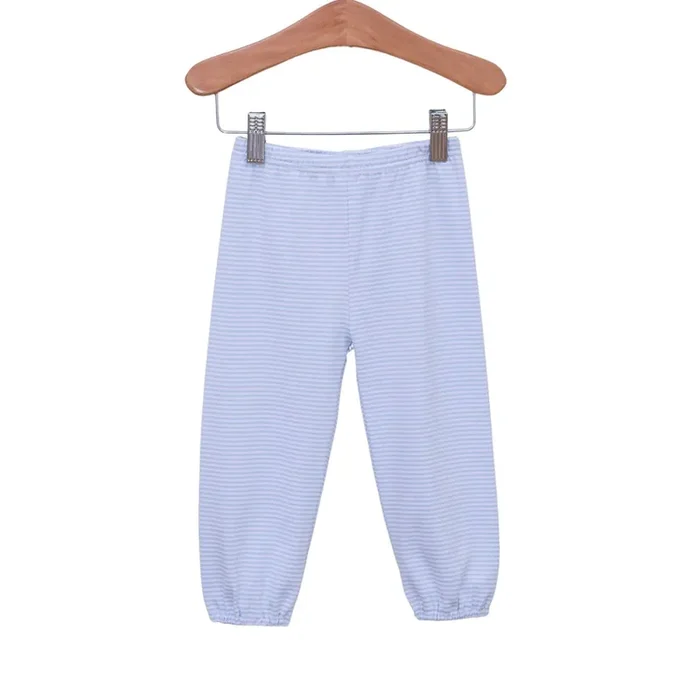Trotter Street Light Blue Stripe Bloomer Pants