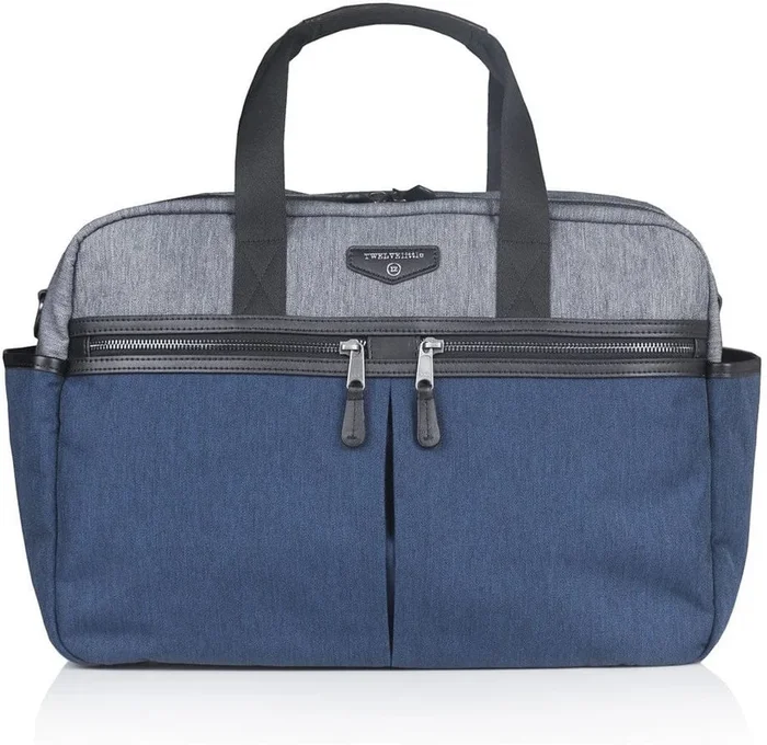 TWELVElittle Unisex Courage Satchel – Grey/Navy
