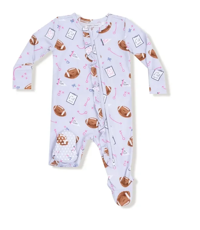 Two Way Ruffle Footie | Touchdown Time
