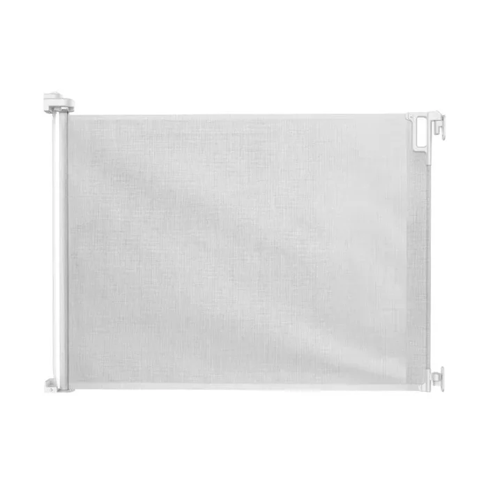 Ultimate 79-Inch White Retractable Baby Gate – 38.6 Inches Tall