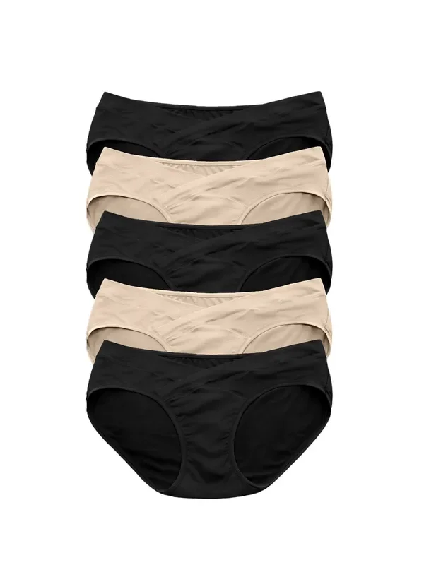 Under-the-bump Bikini Underwear Pack | Low Rise Style – Neutrals